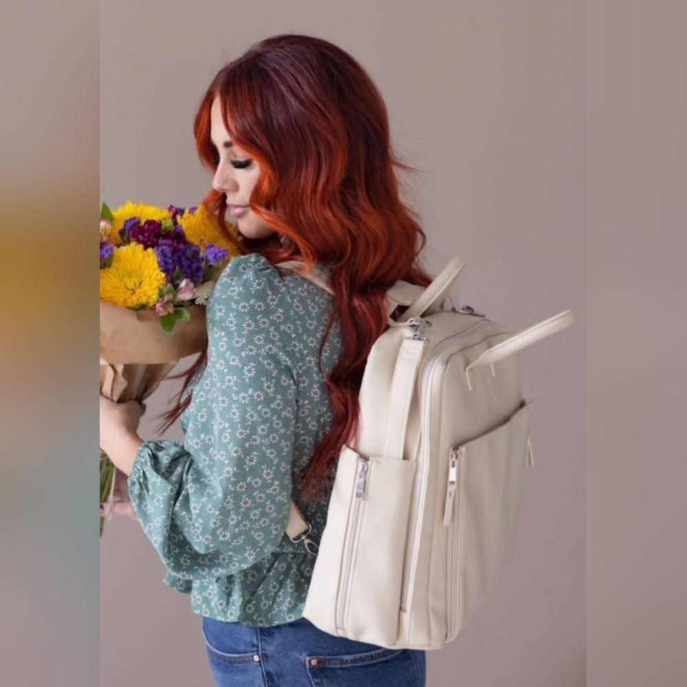 Elegant Cream Baby Bag